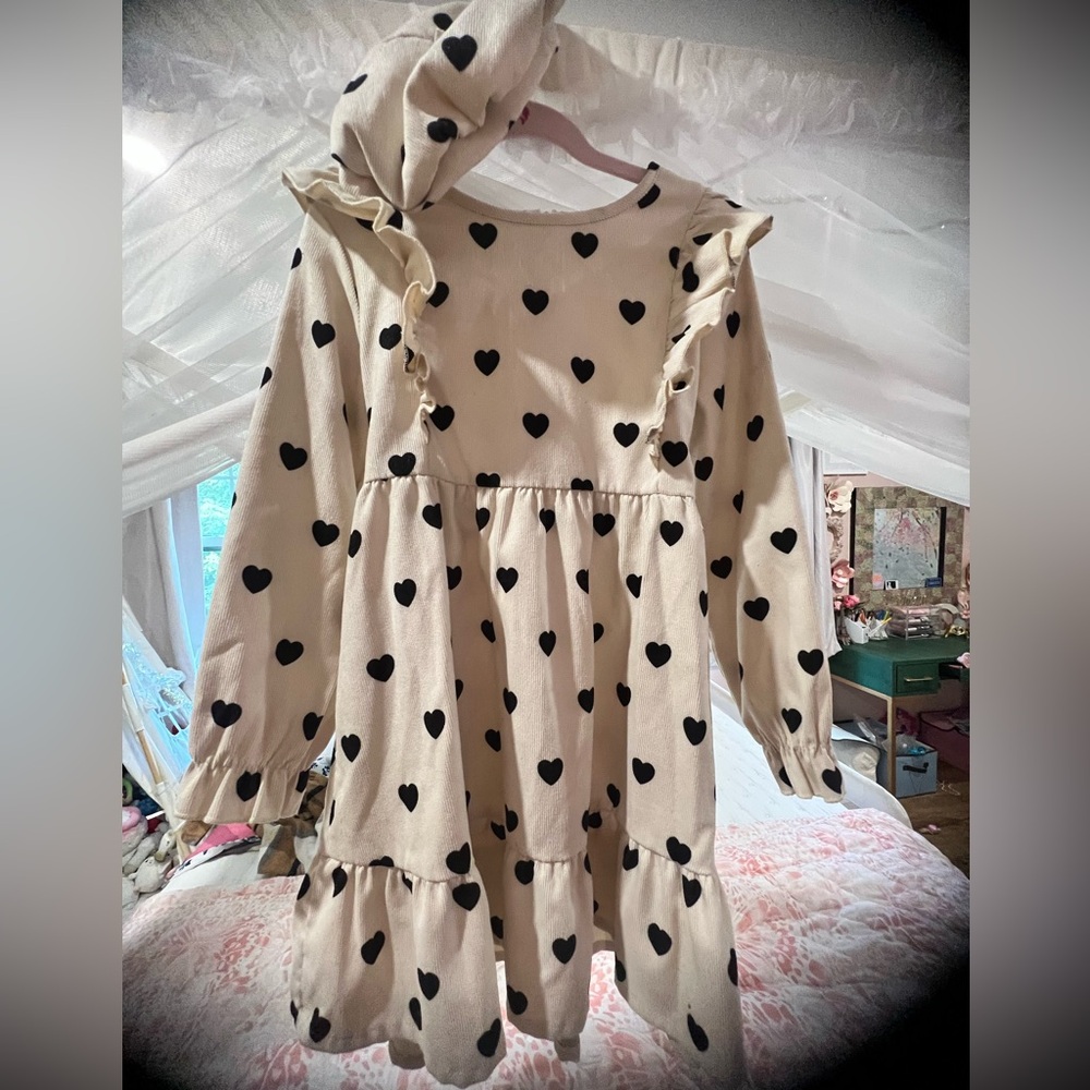 Girls Dress with matching beret